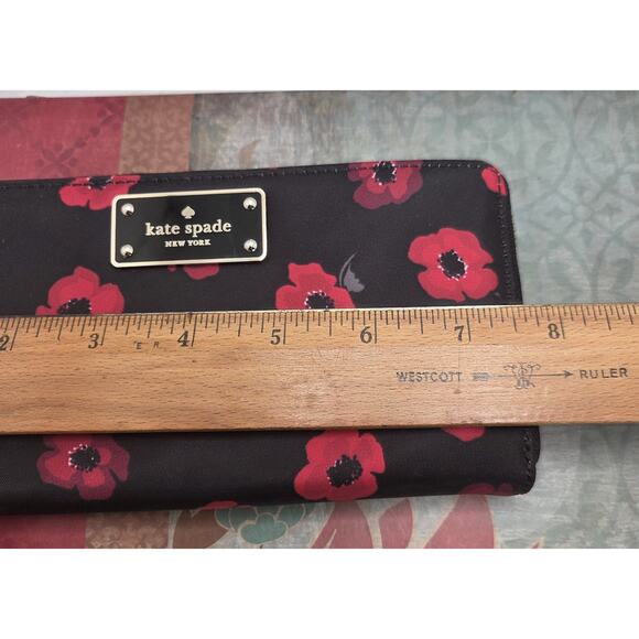 Kate Spade Poppy Neda Zip-around Wallet Clutch Multi Pocket Organizer - Picture 11 of 11